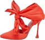 Manolo Blahnik Pre-owned Fabric heels Red Dames - Thumbnail 1