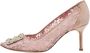 Manolo Blahnik Pre-owned Lace heels Pink Dames - Thumbnail 1
