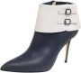Manolo Blahnik Pre-owned Leather boots Blue Dames - Thumbnail 1