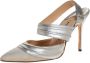 Manolo Blahnik Pre-owned Leather heels Gray Dames - Thumbnail 1