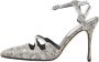Manolo Blahnik Pre-owned Leather heels Gray Dames - Thumbnail 1