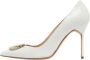 Manolo Blahnik Pre-owned Leather heels White Dames - Thumbnail 1