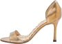 Manolo Blahnik Pre-owned Leather heels Yellow Dames - Thumbnail 1