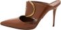 Manolo Blahnik Pre-owned Leather mules Brown Dames - Thumbnail 1