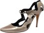 Manolo Blahnik Pre-owned Leather sandals Beige Dames - Thumbnail 1