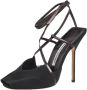 Manolo Blahnik Pre-owned Leather sandals Black Dames - Thumbnail 1