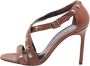 Manolo Blahnik Pre-owned Leather sandals Brown Dames - Thumbnail 1