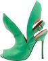 Manolo Blahnik Pre-owned Leather sandals Green Dames - Thumbnail 1