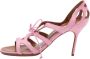 Manolo Blahnik Pre-owned Leather sandals Pink Dames - Thumbnail 1