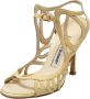 Manolo Blahnik Pre-owned Leather sandals Yellow Dames - Thumbnail 1