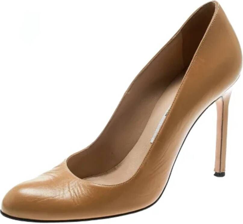 Manolo Blahnik Pre-owned Pumps Beige Dames