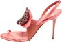 Manolo Blahnik Pre-owned Satin sandals Pink Dames - Thumbnail 1