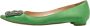 Manolo Blahnik Pre-owned Suede flats Green Dames - Thumbnail 1