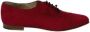 Manolo Blahnik Pre-owned Suede flats Red Dames - Thumbnail 1