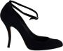 Manolo Blahnik Pre-owned Suede heels Black Dames - Thumbnail 1