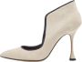 Manolo Blahnik Pre-owned Suede heels Gray Dames - Thumbnail 1