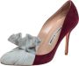 Manolo Blahnik Pre-owned Suede heels Red Dames - Thumbnail 1