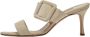 Manolo Blahnik Pre-owned Suede sandals Beige Dames - Thumbnail 1