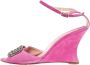 Manolo Blahnik Pre-owned Suede sandals Pink Dames - Thumbnail 1