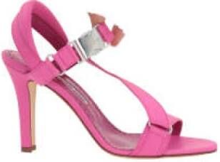 Manolo Blahnik Roze Almond Teen Sandalen Pink Dames