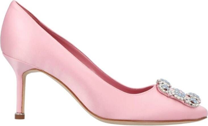 olo Blahnik Roze JewelEmbellished Hakken