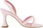 olo Blahnik Roze Nappa Sandalen met H-Hak - Thumbnail 1