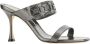 olo Blahnik Stiletto Hak Sandalen met Juweel Detail - Thumbnail 1