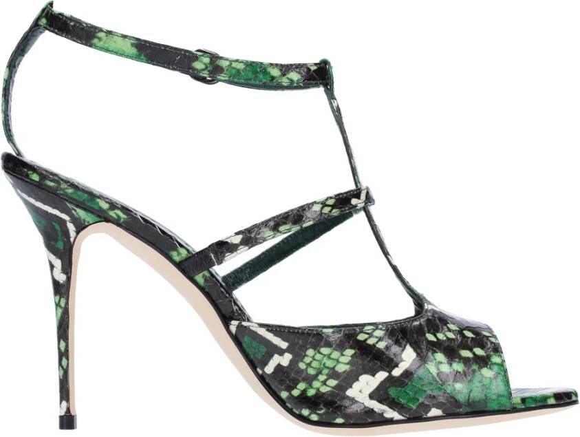 olo Blahnik Sandalen Groen