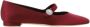 Manolo Blahnik Zijden ballerina's met parelversiering Red Dames - Thumbnail 4