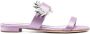 Manolo Blahnik Lila Zijden Sneakers met Kristalversiering Purple Dames - Thumbnail 1