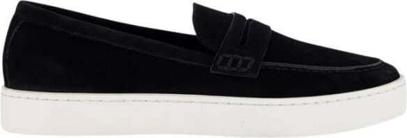 olo Blahnik Zwarte Suède Slip-On Loafers