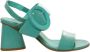 Mara Bini Blauwe lakleren sandaal met gesp - Thumbnail 1