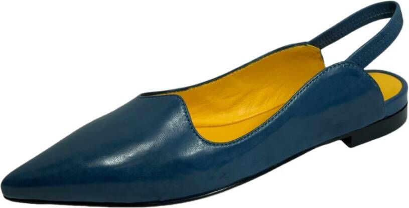 Mara Bini Flat Sandals Blauw Dames
