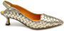 Mara Bini Geweven leren slingback sandalen - Thumbnail 1