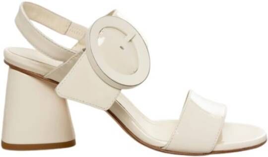 Mara Bini Lakleren Sandaal Beige