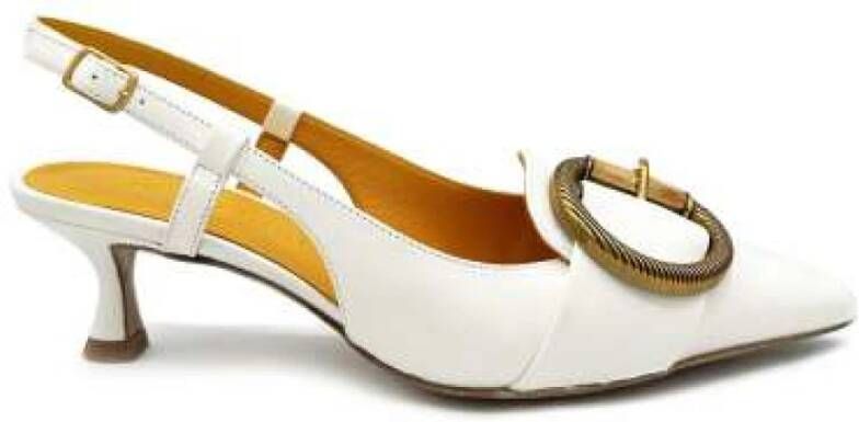 Mara Bini Leren Slingback met Tasbewerking Beige Dames