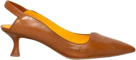 Mara Bini Leren Slingback Sandaal Karamel