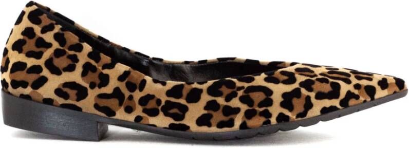 Mara Bini Luipaardprint Ballerina Platte Schoenen