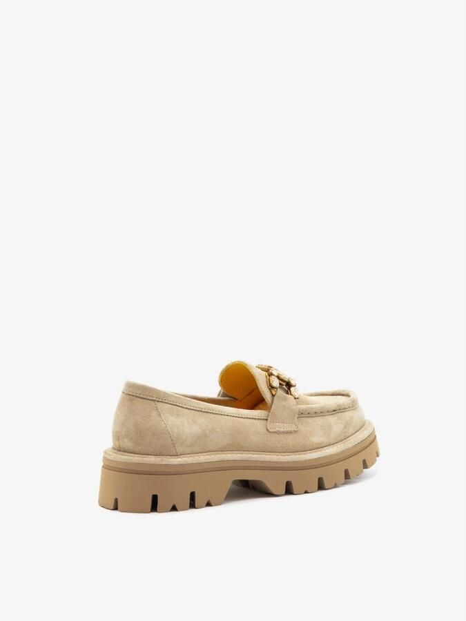 Mara Bini Mocassino in camoscio con pietre in tinta