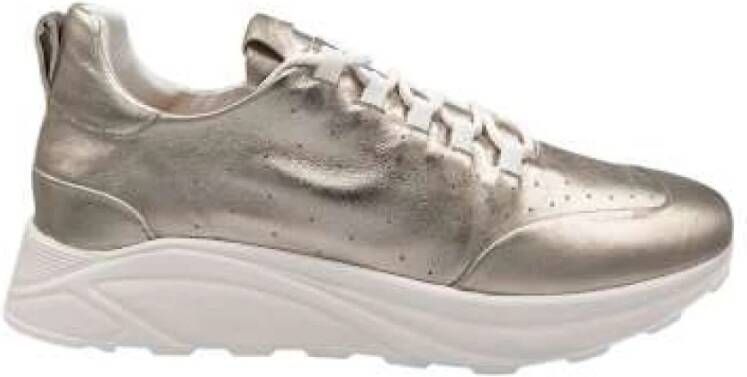 Mara Bini Platina Leren Sneaker Hoge Kwaliteit Comfort