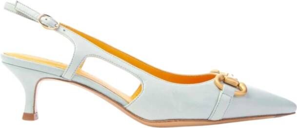 Mara Bini Q186 Slingback Morse Tacco 50 Pumps Blauw Dames