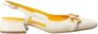 Mara Bini Witte Leren Slingback Sandaal - Thumbnail 1