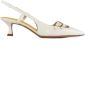 Mara Bini Witte Patentleren Slingback Sandalen - Thumbnail 1