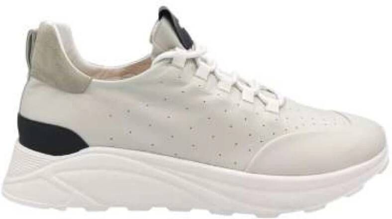 Mara Bini Witte Zachte Leren Sneaker