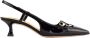 Mara Bini Zwarte Lakleren Slingback Sandalen - Thumbnail 1