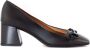 Mara Bini Zwarte leren pumps met puntige neus - Thumbnail 1