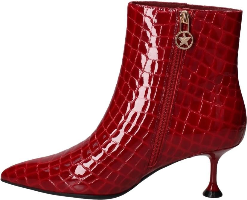 Marc Ellis Puntige Croco-effect Stiletto Laars
