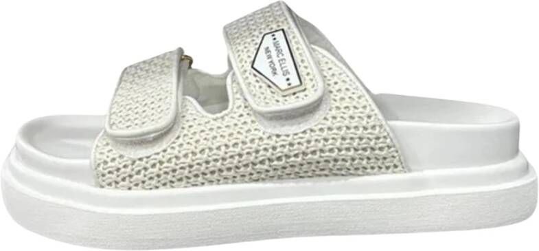 Marc Ellis Witte Sandalen met Dubbele Band