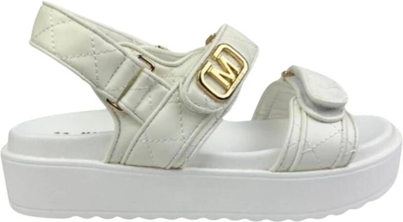 Marc Ellis Witte sandalen met dubbele banden