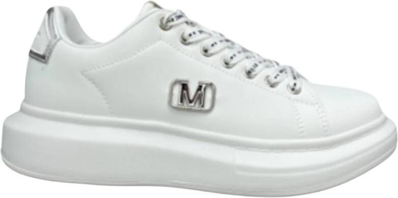 Marc Ellis Witte Sneakers met Zijlogo